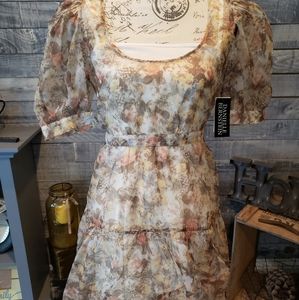 Danielle Bernstein Sheer Floral Mini